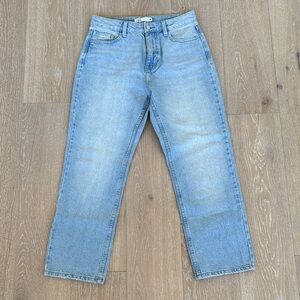 Zara high waisted straight leg ankle denim. Size 6.